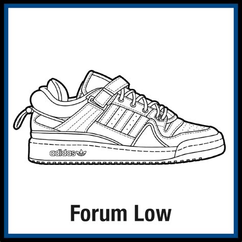 kleurplaat adidas teken|Adidas Forum Low Sneaker Coloring Pages .